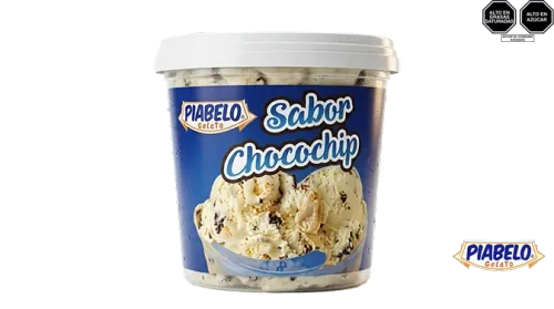 Helado Piabelo Cubeta Chocochips 1L - Helados de alta calidad en Lima, Perú