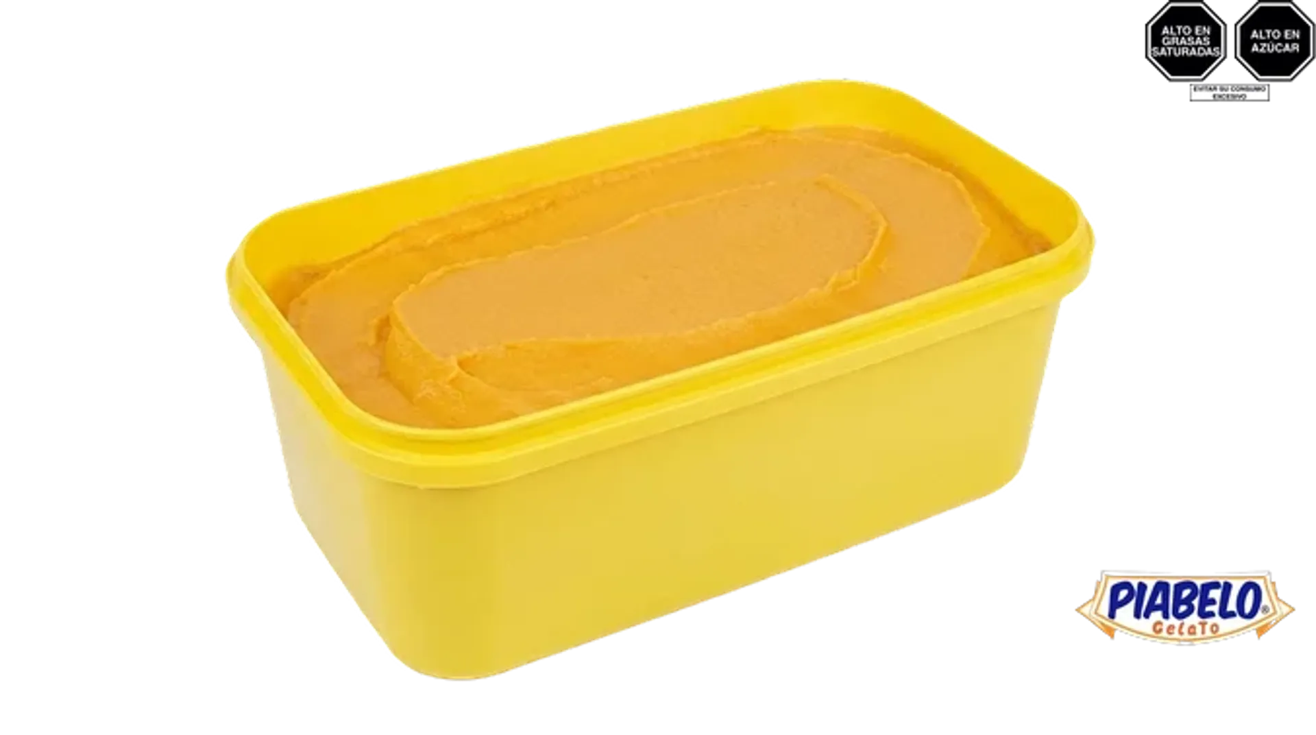 Cubeta de 5 litros de helado sabor Mango