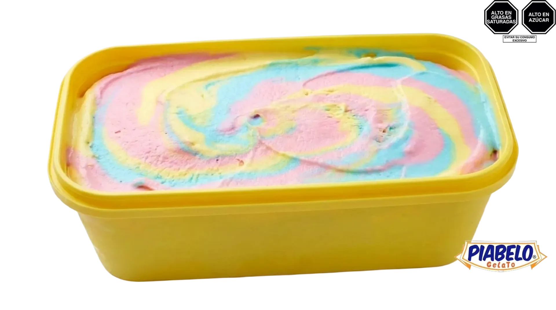 Cubeta de 5 litros de helado sabor Arcoiris