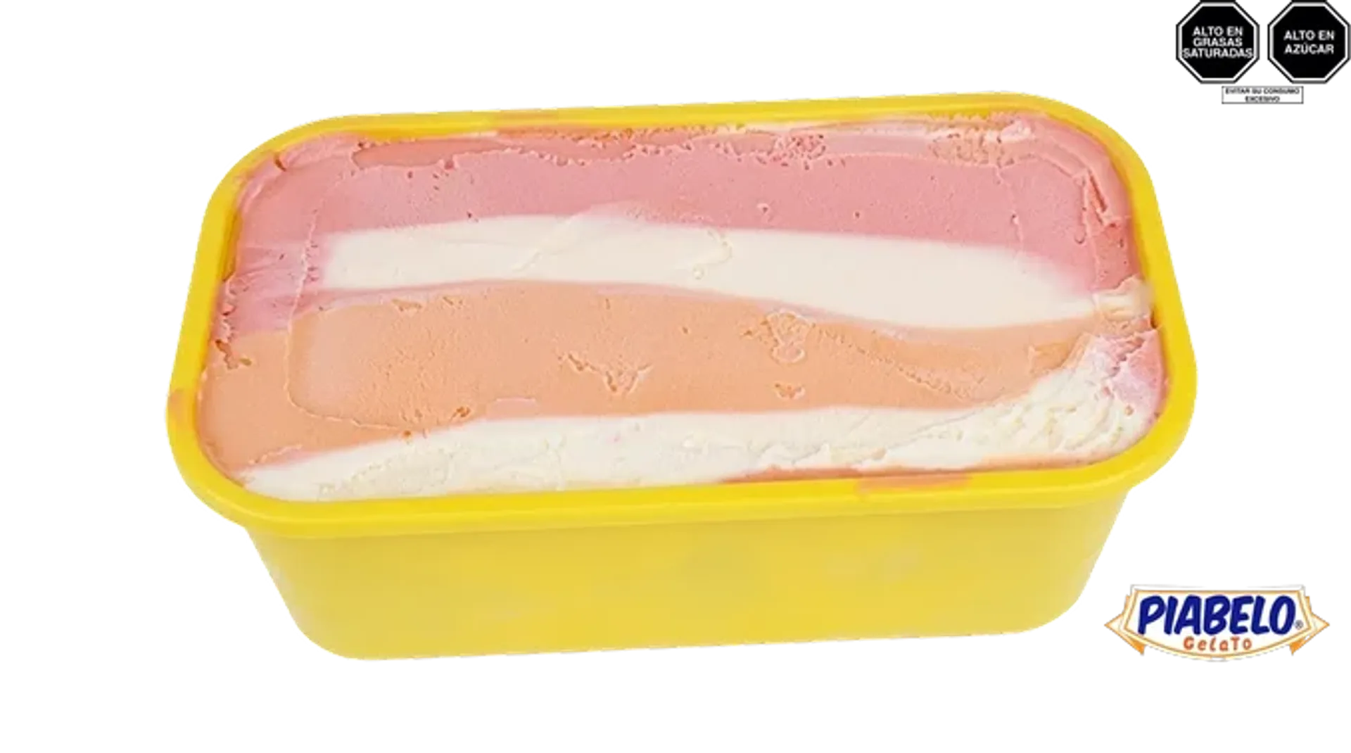 Cubeta de 5 litros de helado sabor Tres Sabores