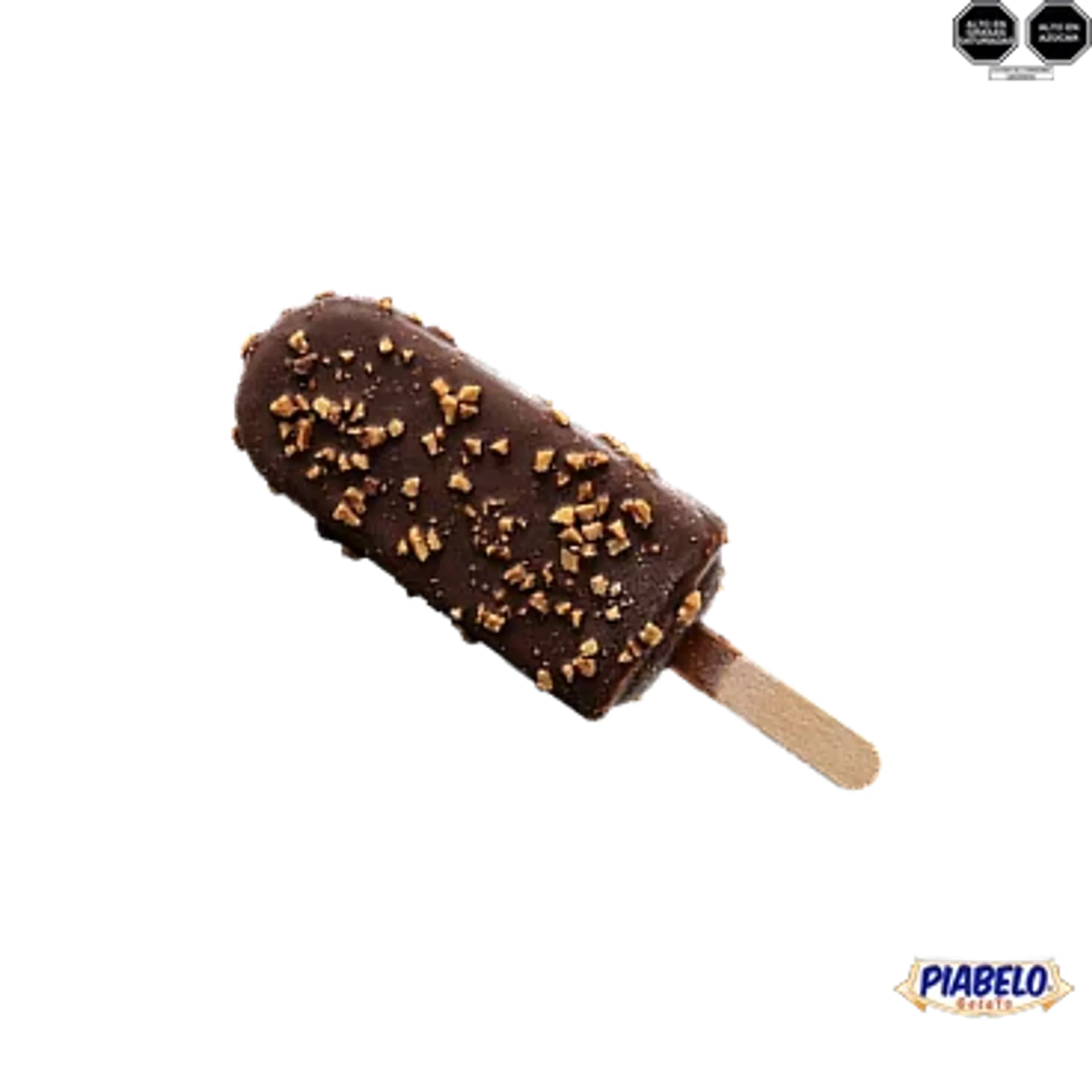 Helado de crema sabor a maní con trozos de maní .