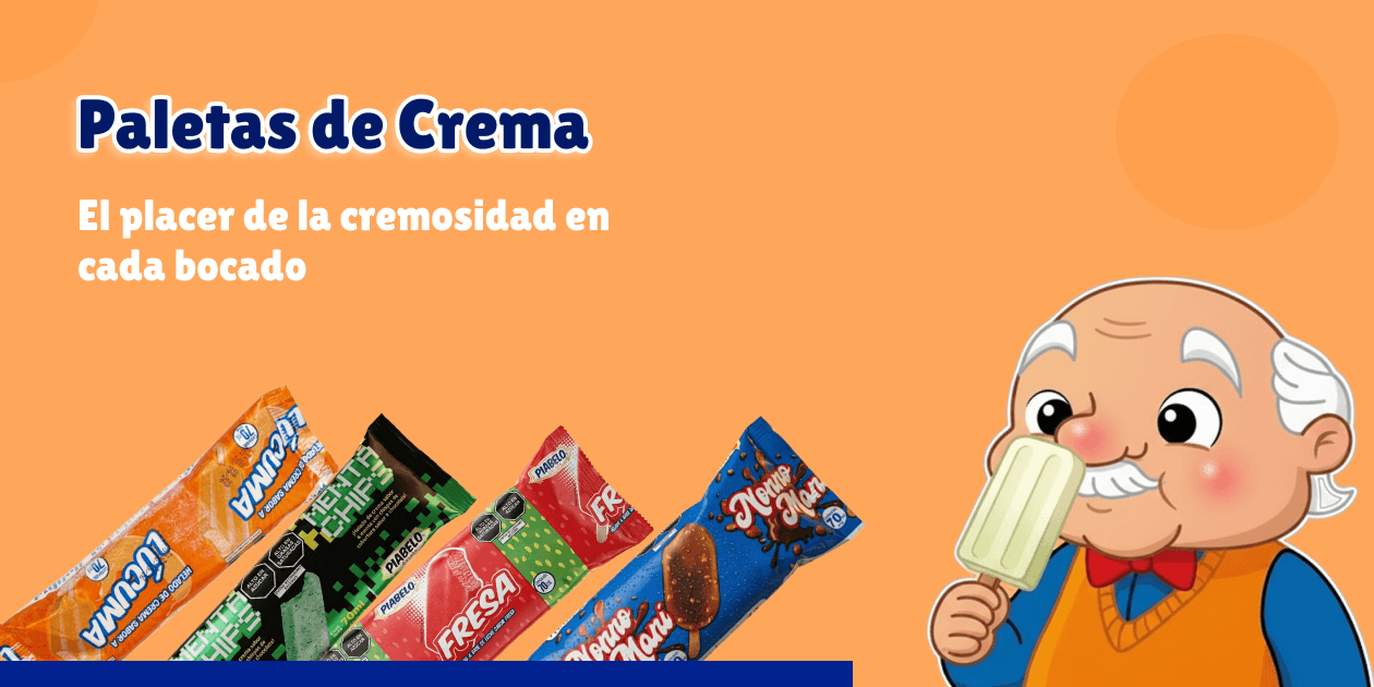 Imagen representativa del artículo: Paletas de Crema Piabelo: El placer de la cremosidad en cada bocado - Helados Piabelo